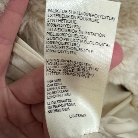 Free People Pretty Perfect Faux Fur Tan Jacket Pecoat - Picture 4 of 9